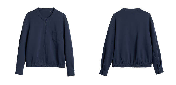 Olrain American-Style Short Jacket for Women, Spring And Autumn Casual Cardigan Top, Navy Blue (Second Batch), Size S 10