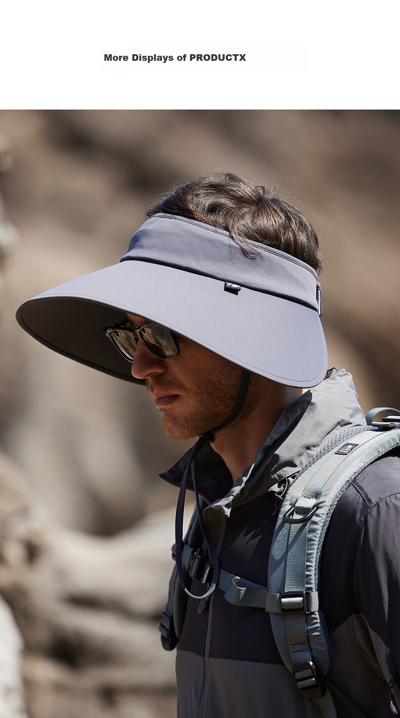 MISSION UV Wide Brim Sun Protection Hat for Men, Fishing Visor Cap, Hiking Hat, Summer Outdoor UV-Resistant Sun Hat 6