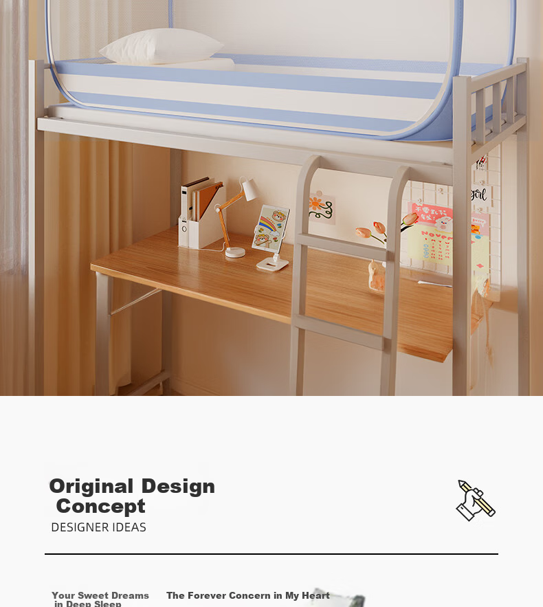 Lanwuxian Student Dormitory Mosquito Net, Mongolian Pack No-Installation Fall-Proof Mosquito Net, Suitable for Bunk Beds on Both Upper And Lower Levels, 0.9*1.9 Meters 2