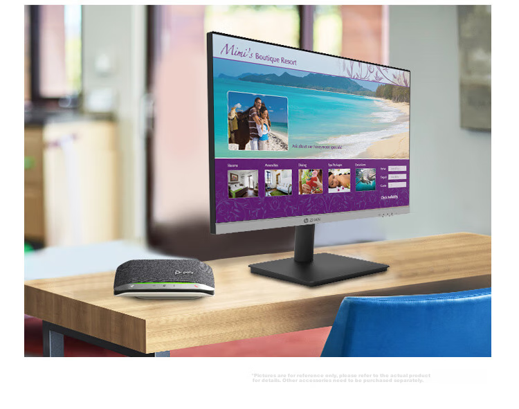 HP Zhan Series 23.8-Inch Large Screen Computer Monitor with Dual Interface, IPS Wide Viewing Angle, High Refresh Rate FHD1080P Full HD, Wall-Mountable, Eye-Friendly 10