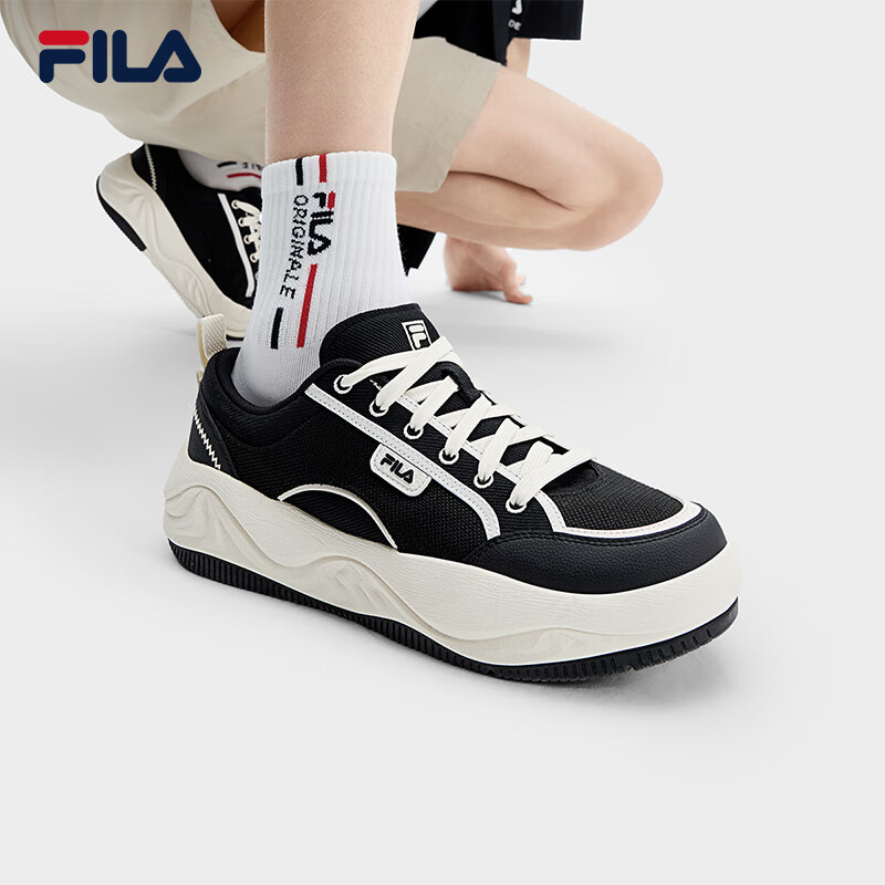 FILA Official Men's Shoes, COOKIES Retro Canvas Shoes, Cookie Shoes, Fashionable Casual Shoes