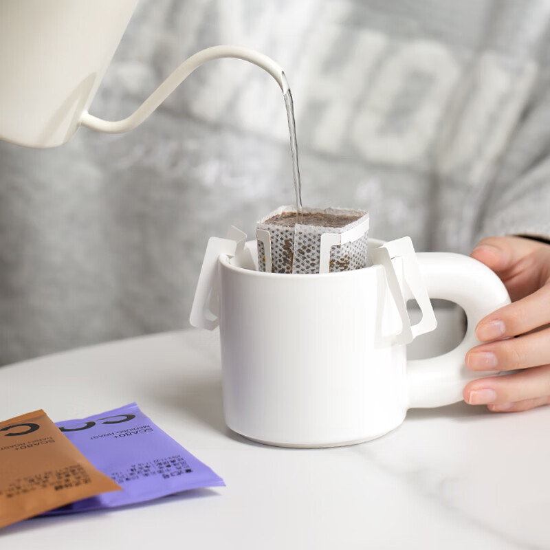 柯林咖啡 挂耳咖啡 滤泡式生豆烘焙现磨滤挂黑咖啡粉 焦糖无酸 12g*10袋