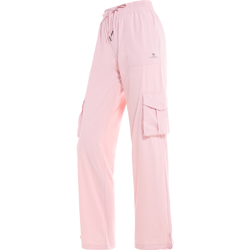 CAMEL Ice Cooling Sun Protection Workwear Women's Casual Outdoor Sports Long Pants Y25BAVLZ006 Hibiscus Pink XL