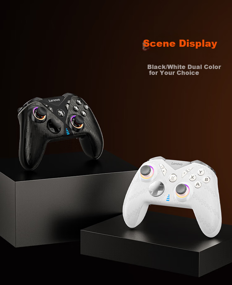 Lenovo S05 Wireless Game Controller Bluetooth Compatible with Xbox, Hall Trigger, Suitable for Switch 2, PC, Mobile Phone, Steam, Rescuer Dual Shadow Qijing Mingmo Yuanxu Zhuyou Black 16