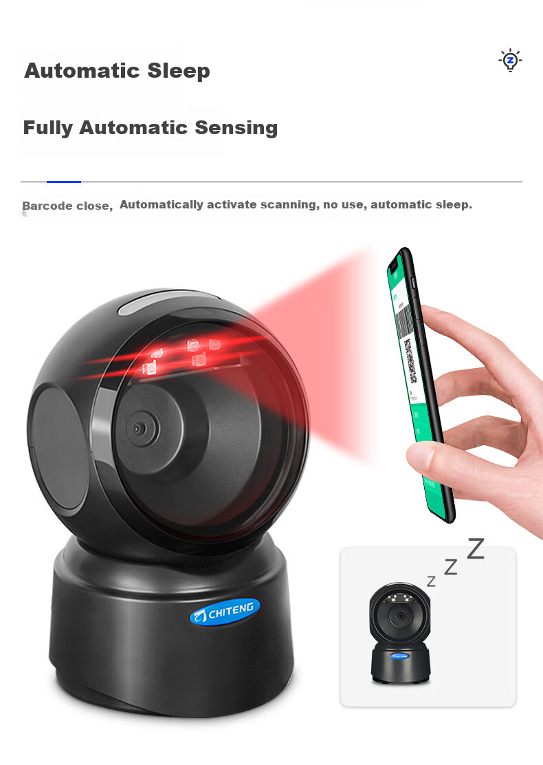 Chiteng Barcode Scanner for QR Codes And Barcodes, Restaurant Supermarket Convenience Store Retail Payment Device, Pharmaceutical Traceability Medical Insurance Payment Scanning Platform Scanner T27 Upgraded Versio 7
