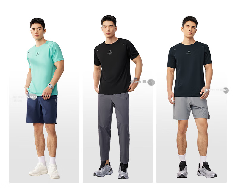 361° Men's Short-Sleeve T-Shirt, Summer Quick-Dry Sportswear, Casual Running Fitness Loose Top, Half Sleeve, 652524130-1 4