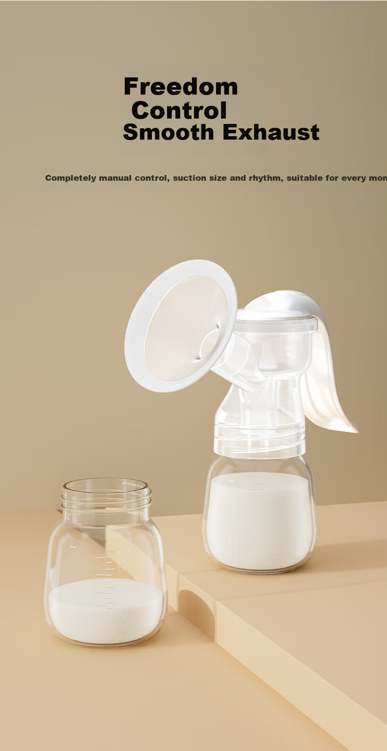 Missbaby Manual Breast Pump, Milk Extractor for Postpartum Women, Portable, High Suction Power, Manual Breast Milk Collector 4