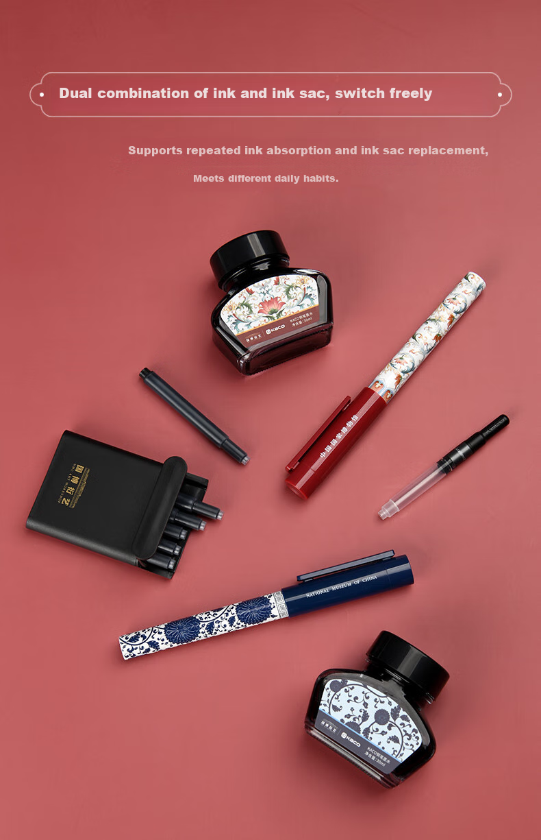 KACO Teacher's Day Gift, China National Museum Pen Gift Box, Business Gift, Birthday Present for Men And Women, Student Handwriting Practice Stationery, K1030 6