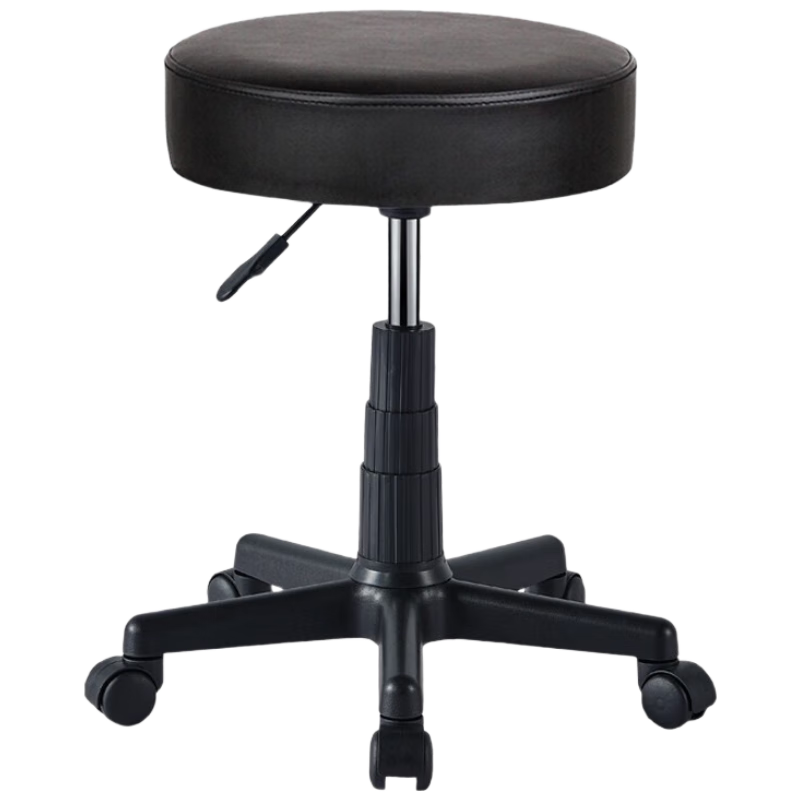 Huakaizhixing Bar Stool, Adjustable Height Stool, Bar Chair, Round Stool with Wheels, Lift Chair HK1066 Round