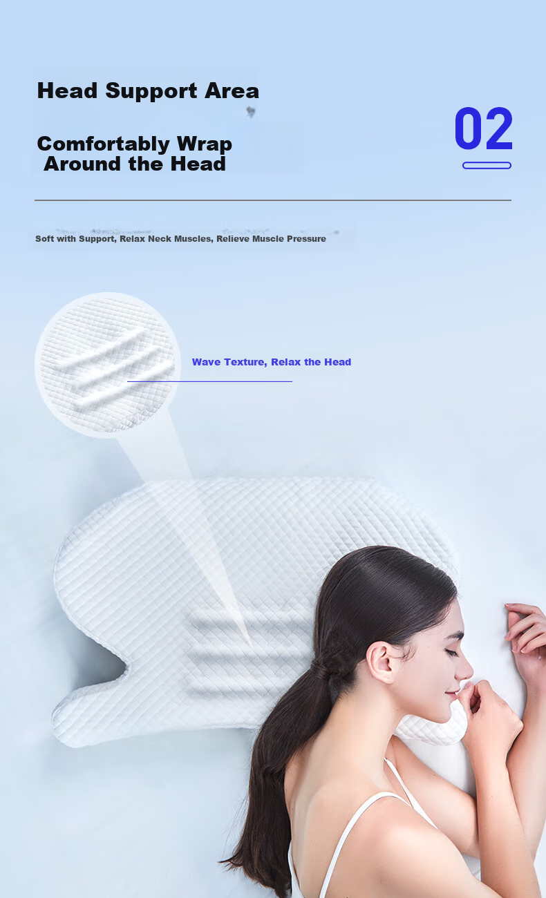 Aeromax Side Sleeping Pillow, Jellyfish Pillow, Face-Pressure Free, Anti-Wrinkle, Anti- nasolabial fold, Memory Foam Cervical Pillow, Hollow Eye Protection, Ear Sleeping Pillow 6
