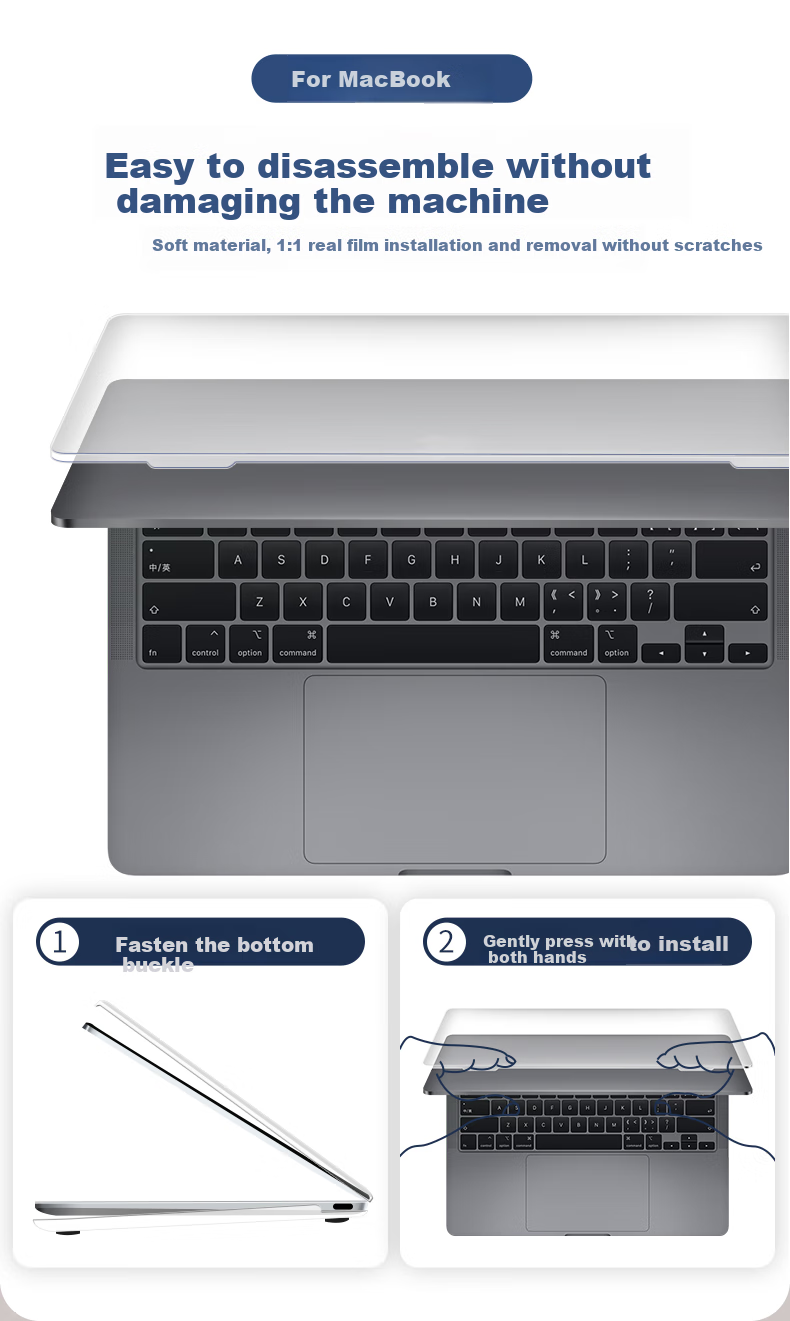 Aigo Compatible with 2021 Pro14 Apple Laptop Protective Case, Macbook Air Protective Cover, Ultra-Thin Silicone Soft Shell [A2442] 11