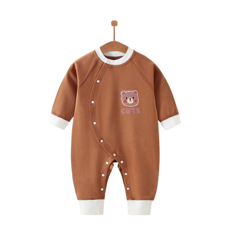 Qiaojiaoya Baby Clothes, Newborn Onesie, Class A Pure Cotton, Spring And Autumn Romper, Crawling Suit, Full Moon Sleepwear for Boys And Girls