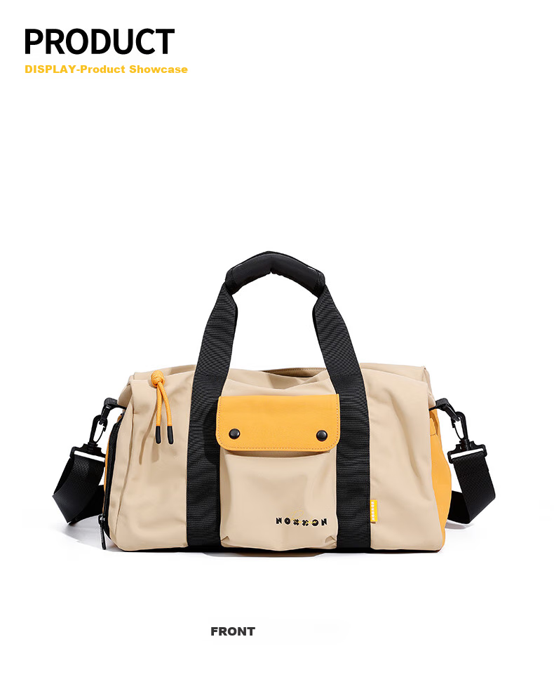 NOXXON Dry-Wet Separation Sports Fitness Bag for Women, Short-Trip Travel Bag, Casual Crossbody Large Capacity Swimming Yoga Bag 20
