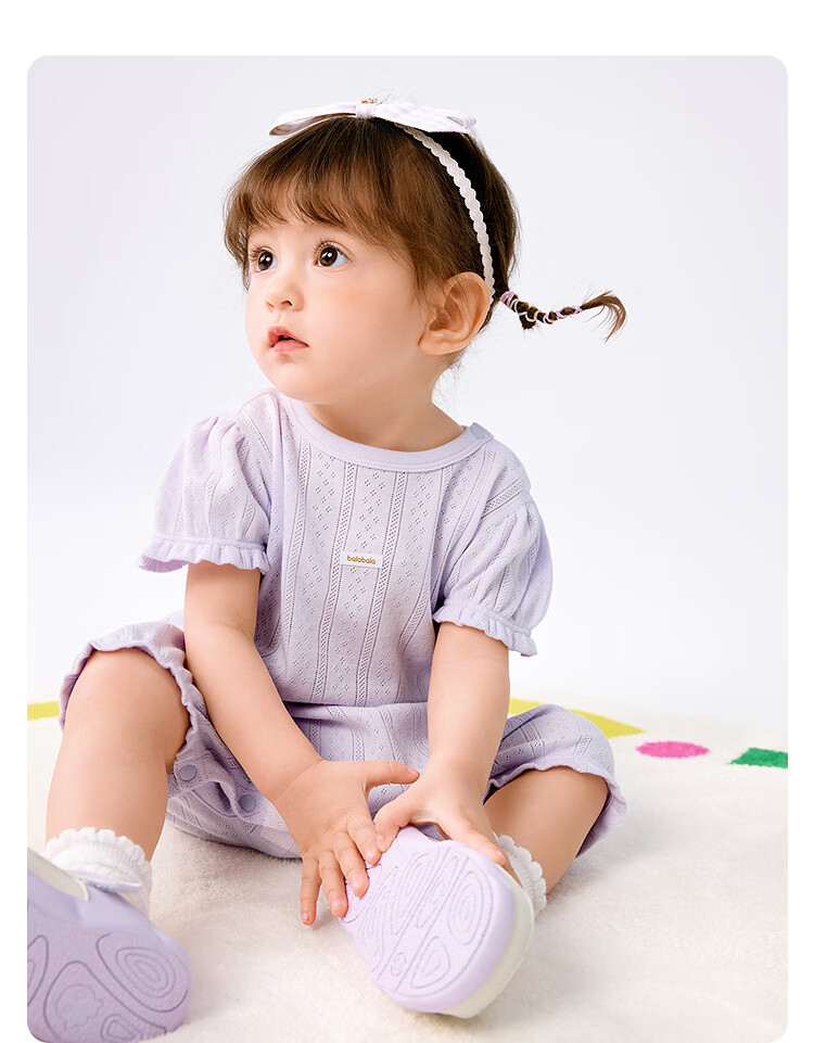 BALABALA Children's Clothing, Baby Romper, Pure Cotton, 2026 Summer New Style, Two-Piece Set, Infant Newborn Breathable Clothes, Soft And Cute 4