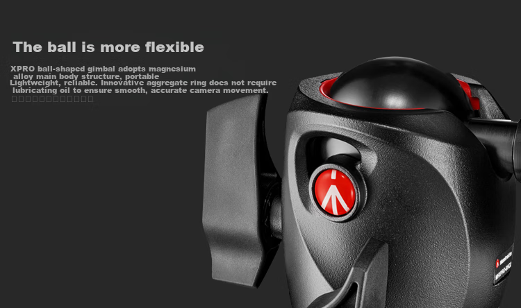 Manfrotto XPRO Ball Head Portable Stabilized DSLR Mirrorless Camera Photography And Videography Head, Weight Capacity 15kg, MHXPRO-BHQ2 10
