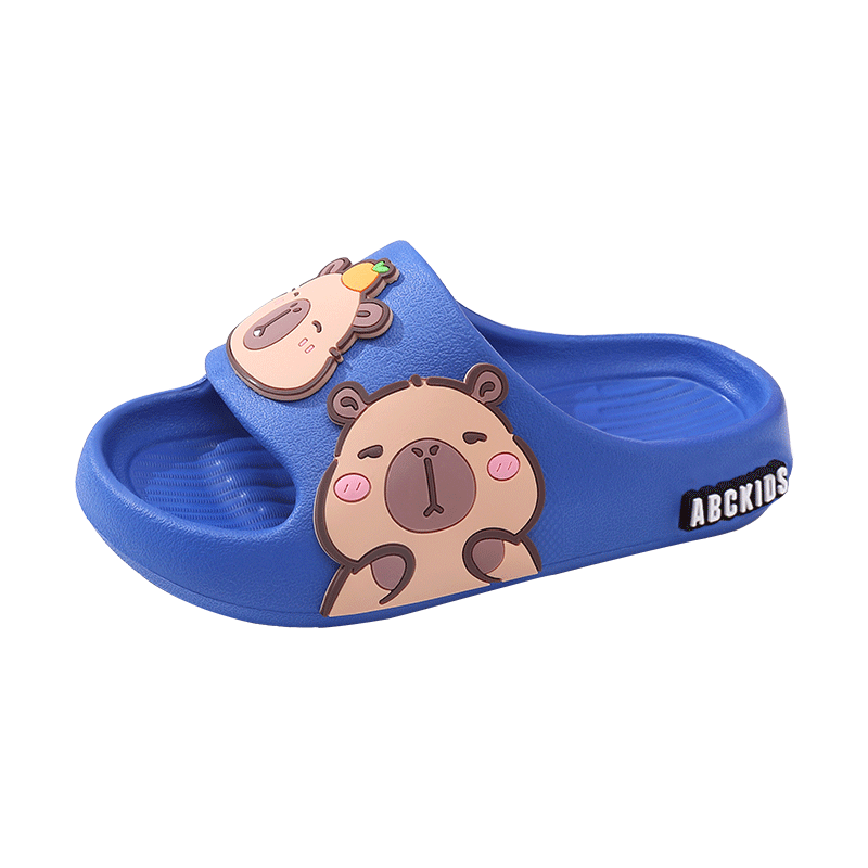 ABC KIDS Children's Sandals, Boys Indoor Bath Slippers, Baby Home Slippers, Girls Cute Slide Sandals, 8637 Royal Blue, Size 38-39