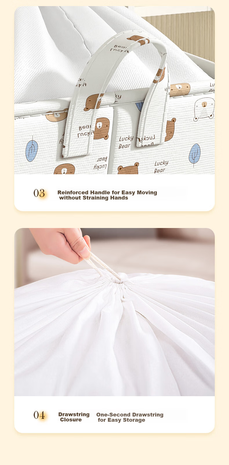 Baicaoyuan Moving Packing Bags, Storage Bags for Quilts And Clothes, Luggage Storage Bags, Large Capacity Woven Bags, Moving Bags, Large Size 240L 14