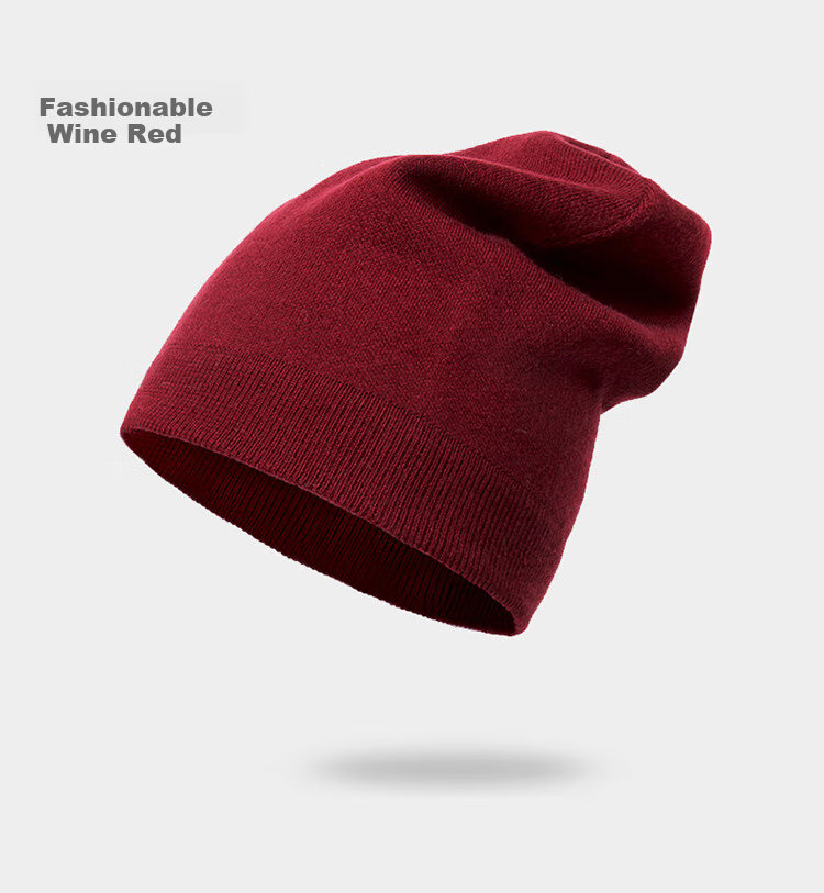 TUCANO [Double-Layer Thickened] Pure Wool Men's Hat, Winter Knitted Cap, Woolen Hat, Cold-Proof And Warm Hat for Winter 12
