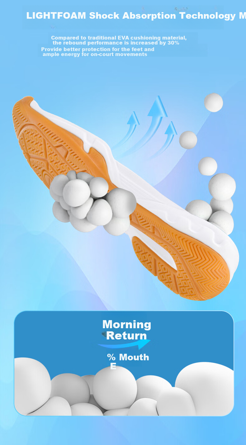 Li-Ning Badminton Shoes, Unisex Lightning Hero Professional Competition Training Sports Shoes, Non-Slip Wear-Resistant Invincible Foot Feel 4