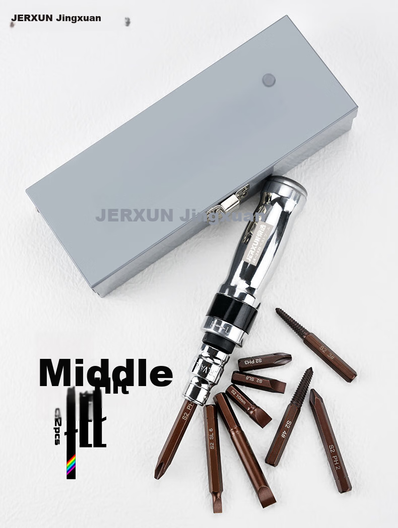 JERXUN Impact Screwdriver, Phillips Screwdriver, Impact Screwdriver Bit, Hammer Drill Socket, Impact Driver, Rusty Screw Extractor 1