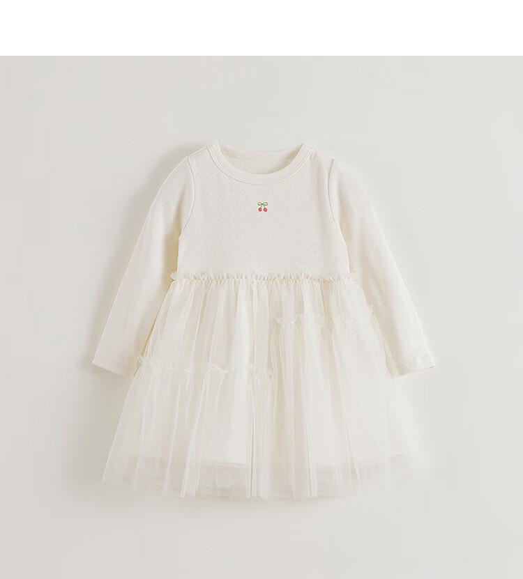 MARC&JANIE Girls' Sweet Mesh Spliced Dress, Baby Skirt, Spring 2026 Collection, 250238 7