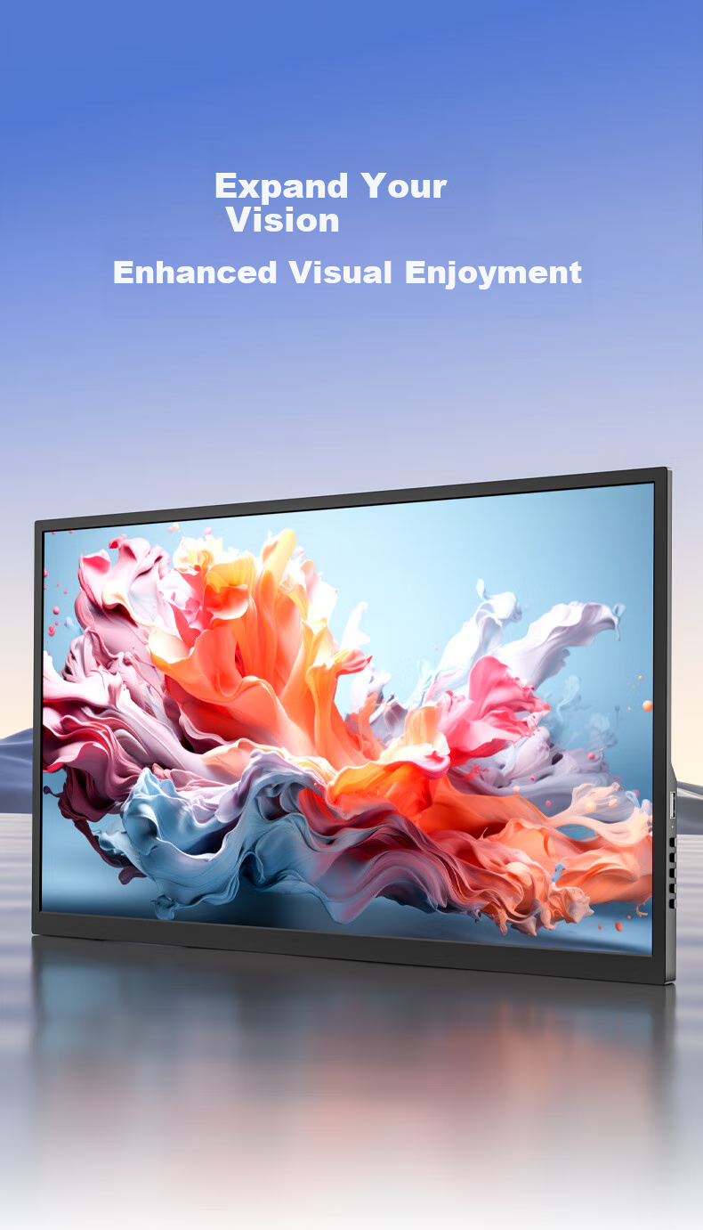 Eimio Portable Monitor, 18.5-Inch [100Hz High Refresh Rate], Display HDR, Computer Laptop Extension Screen, Switch/PS4/5 Mobile External Full-Screen E18U 1