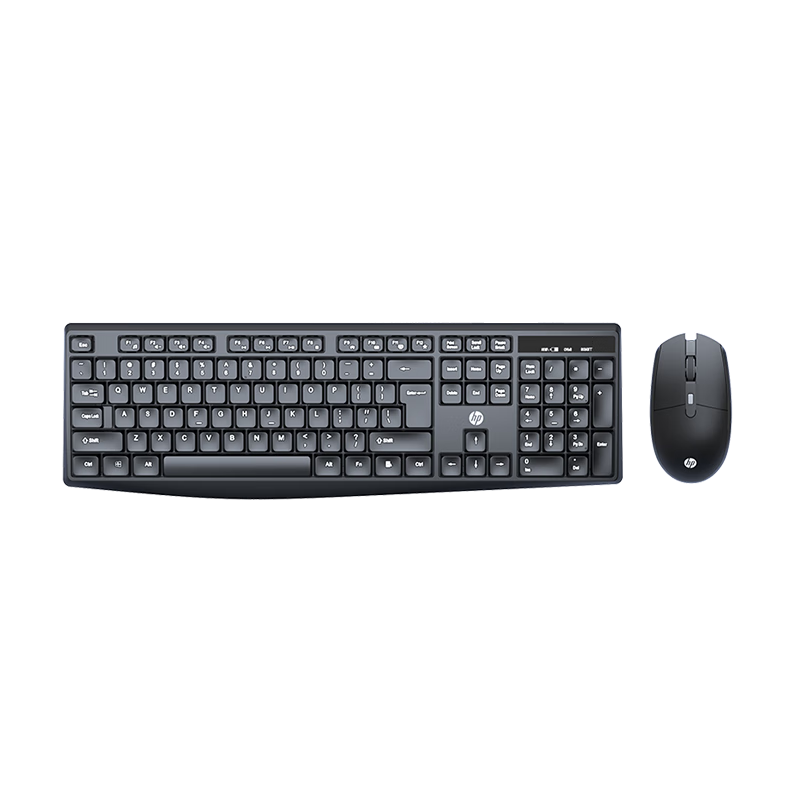 HP CS10L Wireless Keyboard And Mouse Combo, Full-Size Keyboard, Quiet Keys, Efficient Comfortable Business Office Keyboard And Mouse Set