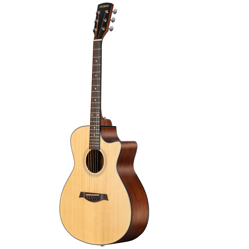 MOSEN GA40-D Spruce Top Acoustic Guitar for Beginners, Matte Finish 40-Inch Natural Wood Color