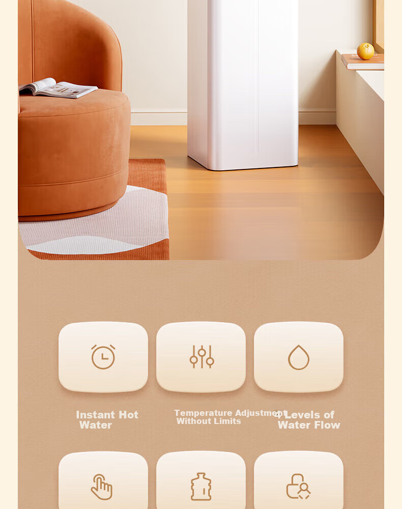 PHILIPS Tea Bar Machine, Home Standing Water Dispenser, High-End for Living Room And Office Use, Smart Instant Hot Water Dispenser with Automatic Water Filling And Rapid Heating, ADD8140 2