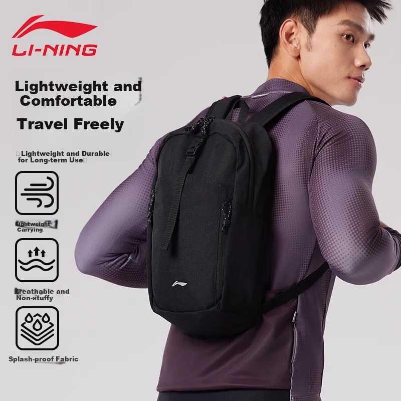 Li-Ning Backpack, Cycling Bag, Bicycle Road Bike Bag, Men's Outdoor Lightweight Hiking Bag, Waterproof Travel Bag for Trekking