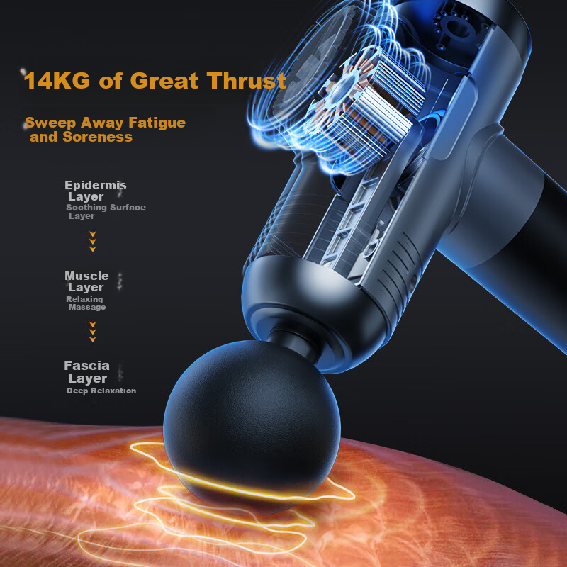AUX Professional Fascia Gun Massager, Full Body Deep Muscle Relaxation, Sports Fitness Shoulder Neck Fascia Massage Gun, Gift for Parents, Mid-Autumn Festival Gift for Male And Female Teachers