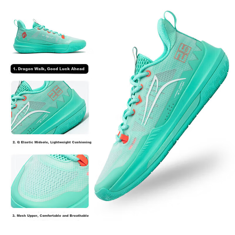 361° Basketball Shoes for Men, DVDTeam Dingweidi Spring Youth Breathable Professional Sports Shoes for Men, 672421113-4