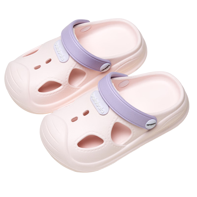 BALABALA Children's Perforated Shoes, Summer Beach Sandals, Baby Toddler Slippers, for Boys Aged 3-6, Indoor Shower Sandals, Girls' Slippers