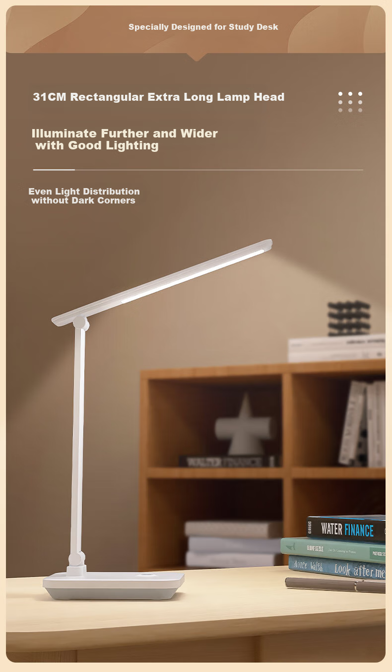 Midea Full Spectrum Portable Desk Lamp with Stepless Dimming, Long Battery Life, Children's Study Light for Home And Desk Use 4