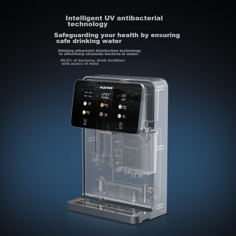 AUX High-End Yunche Series Wall-Mounted Water Dispenser, Newly Upgraded Knob Temperature Control UV Sterilization High-Power Self-Priming Rapid Heating Water Dispenser Purifier Companion YGX-2212W 8