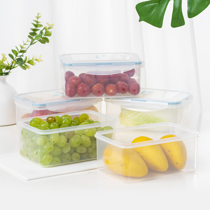 Anmai Food-Grade Plastic Storage Container 2.85L, Refrigerator Food Container, Microwave-Safe Lunch Box, Sealed Meal Box AM2507