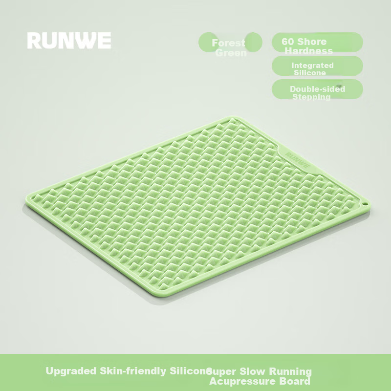 Langwei Silicone Pressure Plate, Ultra-Slow Running Foot Massage Pad, Meridian Dredging In-Place Indoor Foot Stepping Mat, Acupoint Massage Pad
