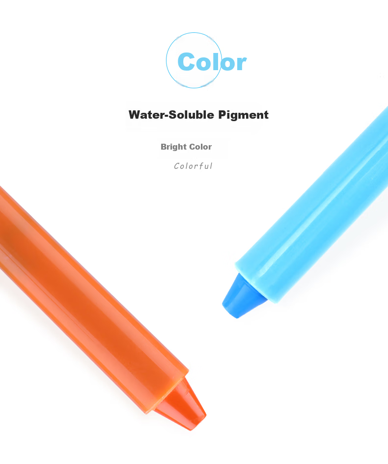 BAOKE CH24 Rotatable Washable Crayons for Children's Makeup And Art, 24 Colors Educational Drawing Tools 2