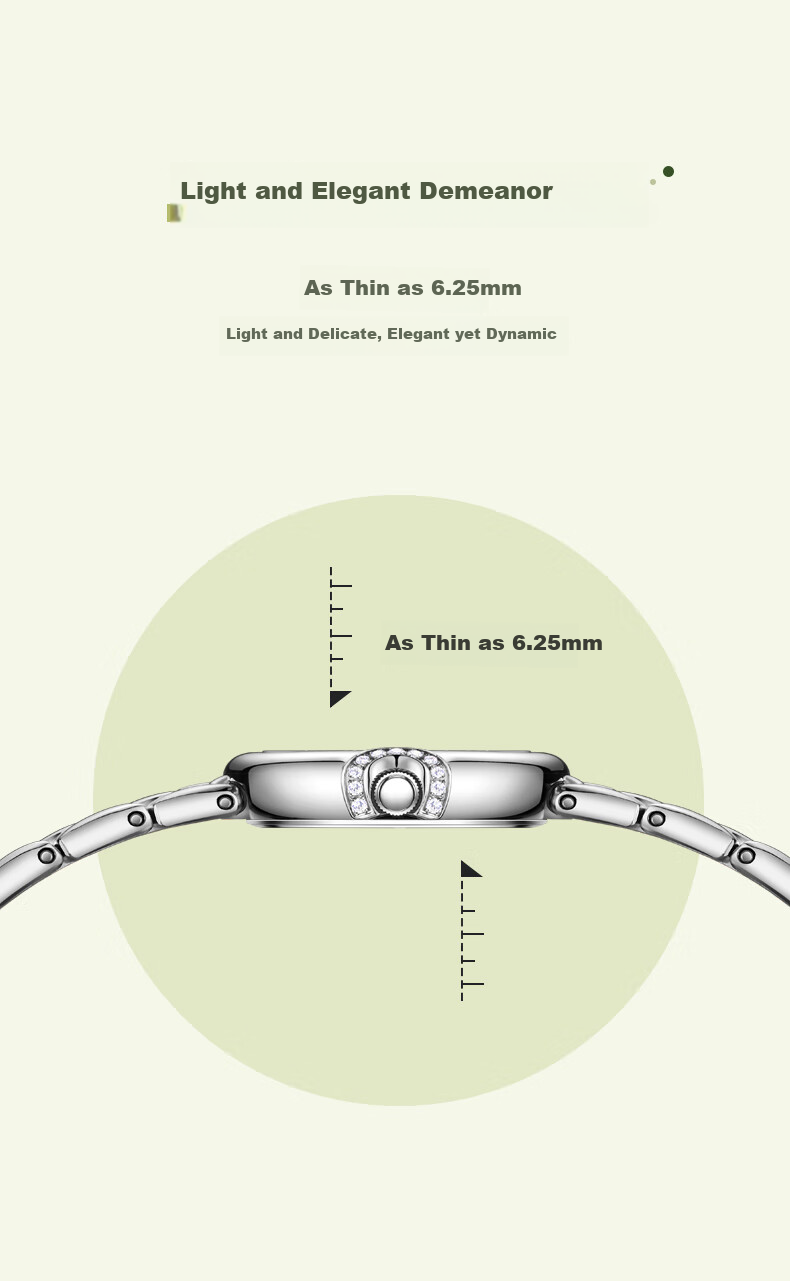 EBOHR Women's Watch, Kana Series, Gift for Girlfriend, Small Round Watch, Ladies Quartz Wristwatch, Birthday And Mid-Autumn Festival Gift, 51801426 9