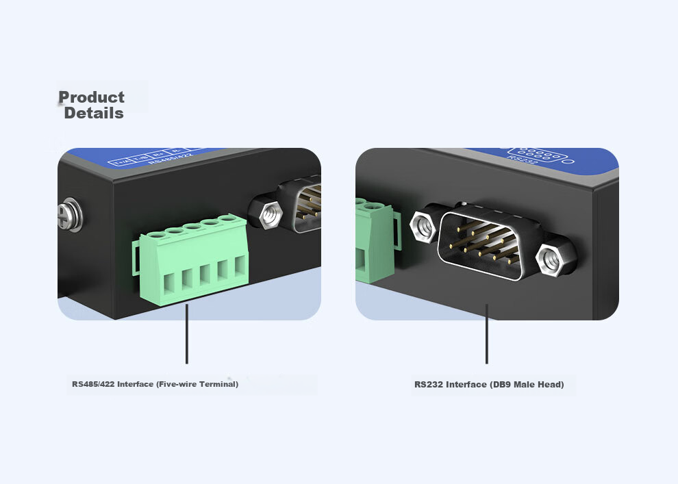MoweStar Serial Server Isolated RS232/422/485 to Ethernet TCP/IP Networking Module Serial 485 to RJ45 Modbus Gateway NS301I 8