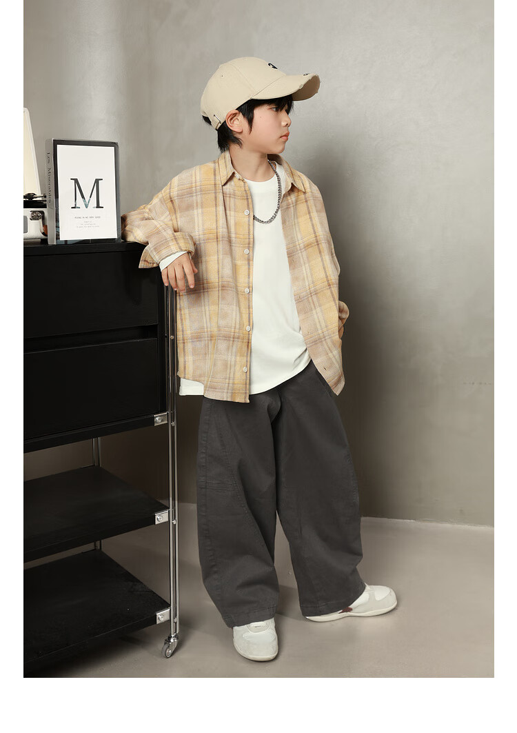 LUSON Chen Da Zhu Boys' Shirt, Spring And Autumn 2025 New Style, Boys' Casual Jacket, Children's Lightweight Early Autumn Shirt, New Year's Outfit 18