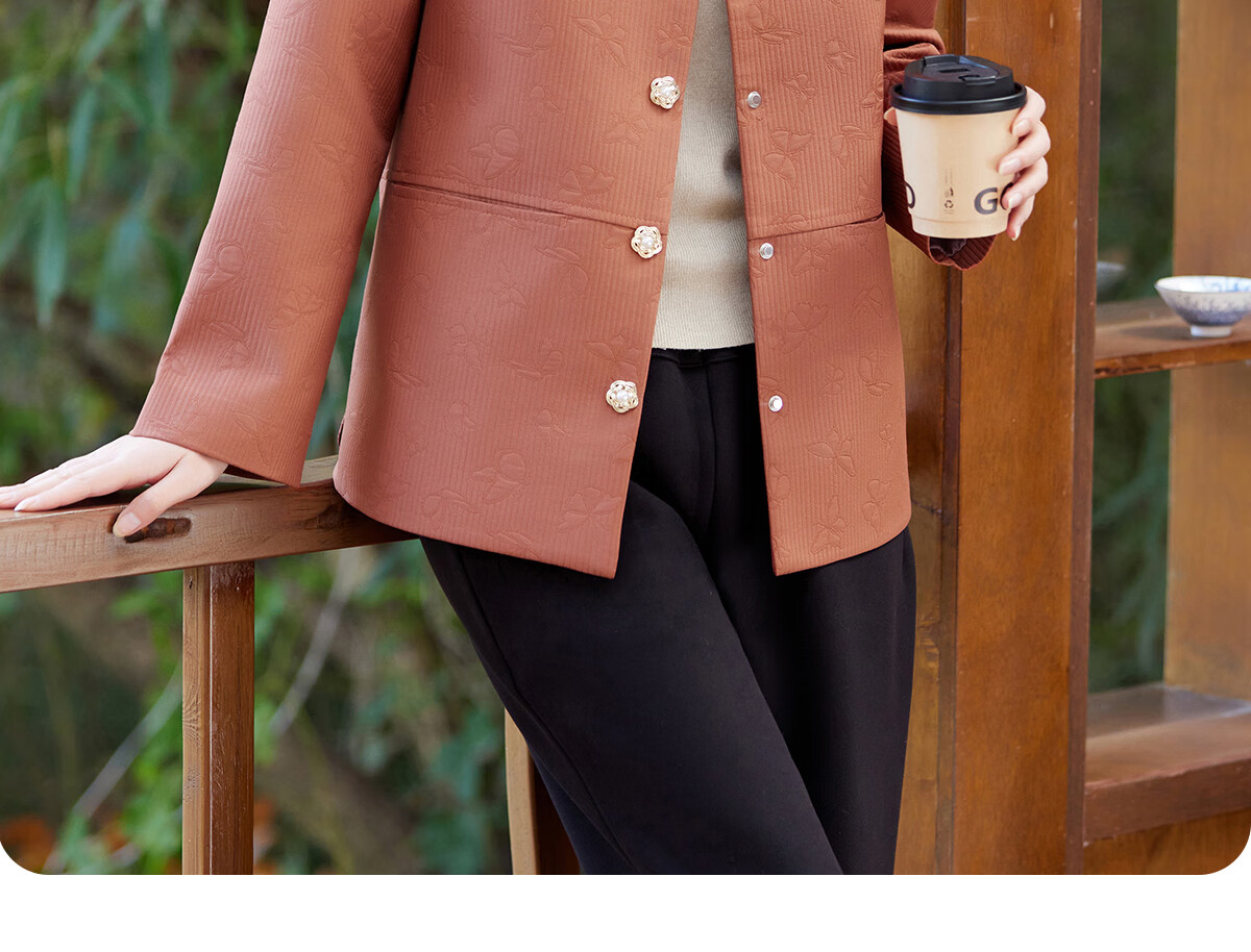 YUZHAOLIN 2025 Spring Middle-aged and Elderly Women's Jacket Coat Mom Clothes Y51D013 6