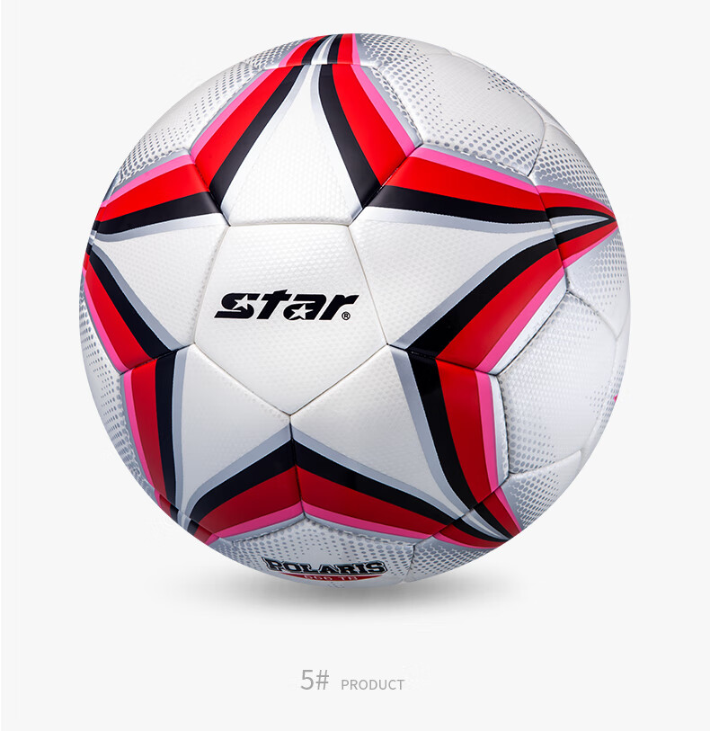 Star Soccer Ball Size 5 for Adults And Youth Professional Competition Training Standard Ball SB4195TB-04 High Bounce Heat-Bonded 2