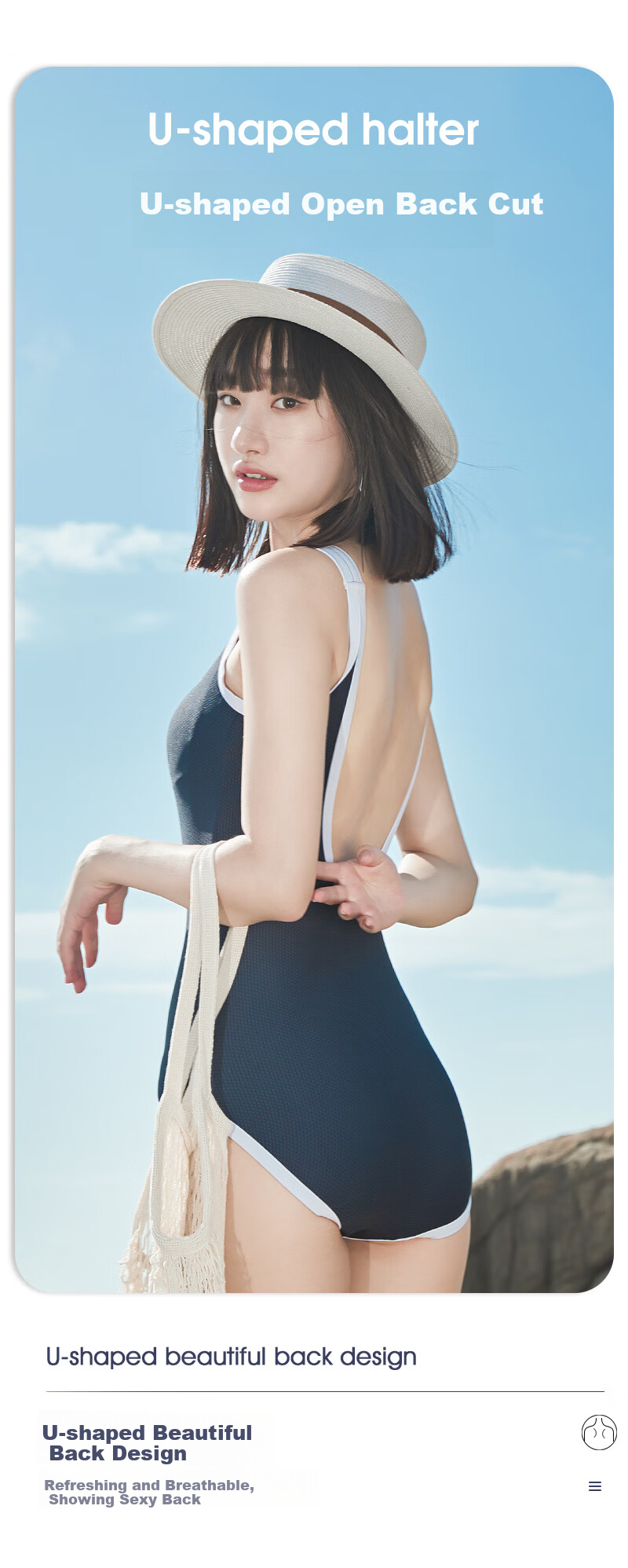 PULASSI Swimsuit, Hot Spring Bathing Suit for Women, One-Piece Triangle Design, 2026 Popular Style, Sexy Backless, Competitive Speed, Casual Vacation Swimwear 4