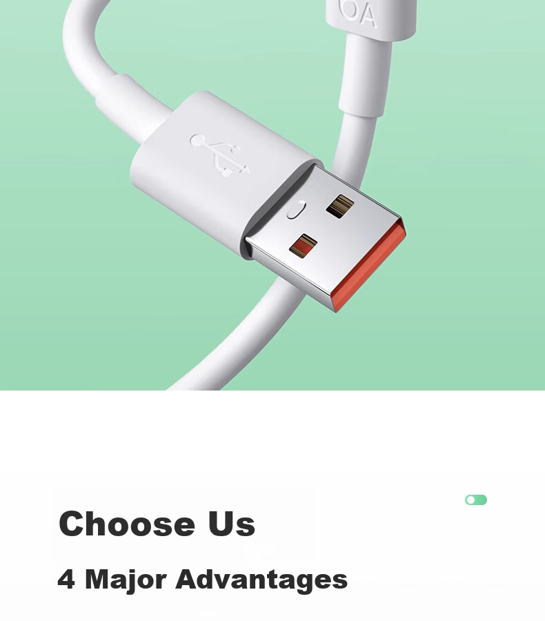 Nengshi Type-C Data Cable, 6A Charging Cable, 100W Super Fast Charging, Suitable for Huawei, Honor, OPPO, Xiaomi, 66W Android Phones, USB-C Fast Charging Cable, 2 Meters, White 2