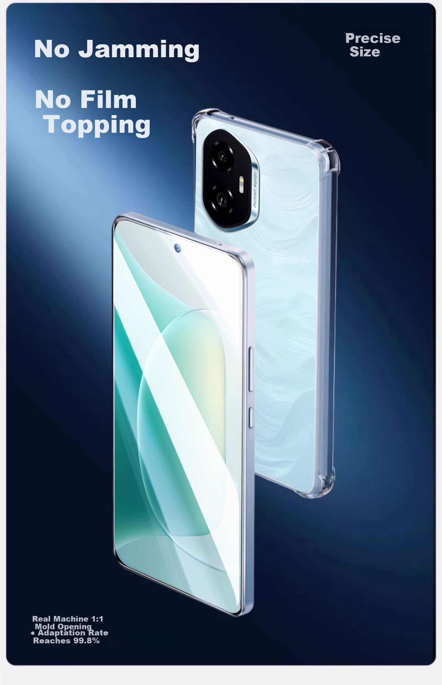 Smorss [2 Pieces Premium] Tempered Glass Screen Protector for Honor 300, Full Coverage High Definition Anti-Scratch Anti-Fingerprint Full Glass Film for Honor 300 Smartphone 11