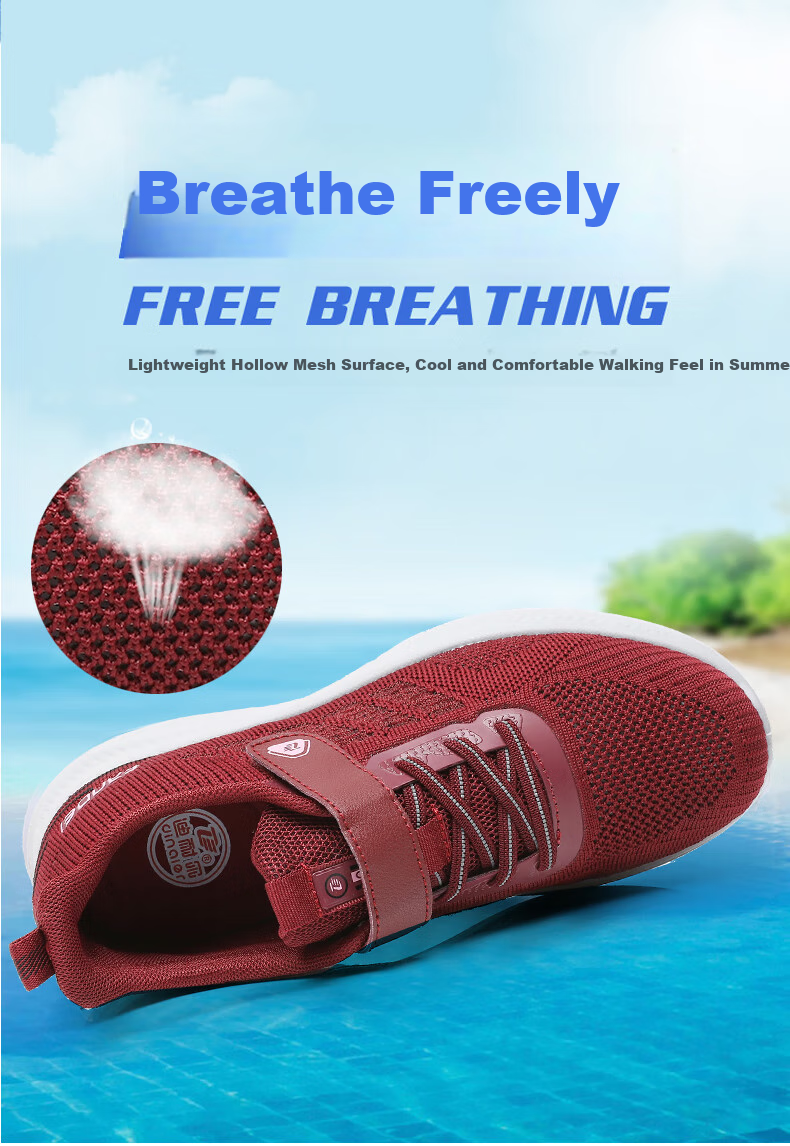 Ankang Summer Sports Shoes, Soft Sole, Middle-Aged And Elderly, Mesh Breathable, Walking Shoes for Mothers, Old Beijing Cloth Shoes for Women, A6009, Black, Size 39 4