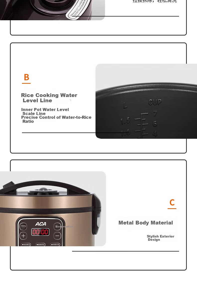 ACA ALY-30FB08A Microcomputer Rice Cooker 14