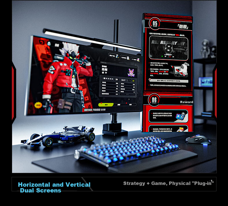 HUMANEX Monitor Stand Upgraded Version, Computer Display Gaming Mechanical Arm Desktop Monitor Height Adjustable Stand, Compatible with 17-35 Inch Yinshi Stand TX02-P2W 9