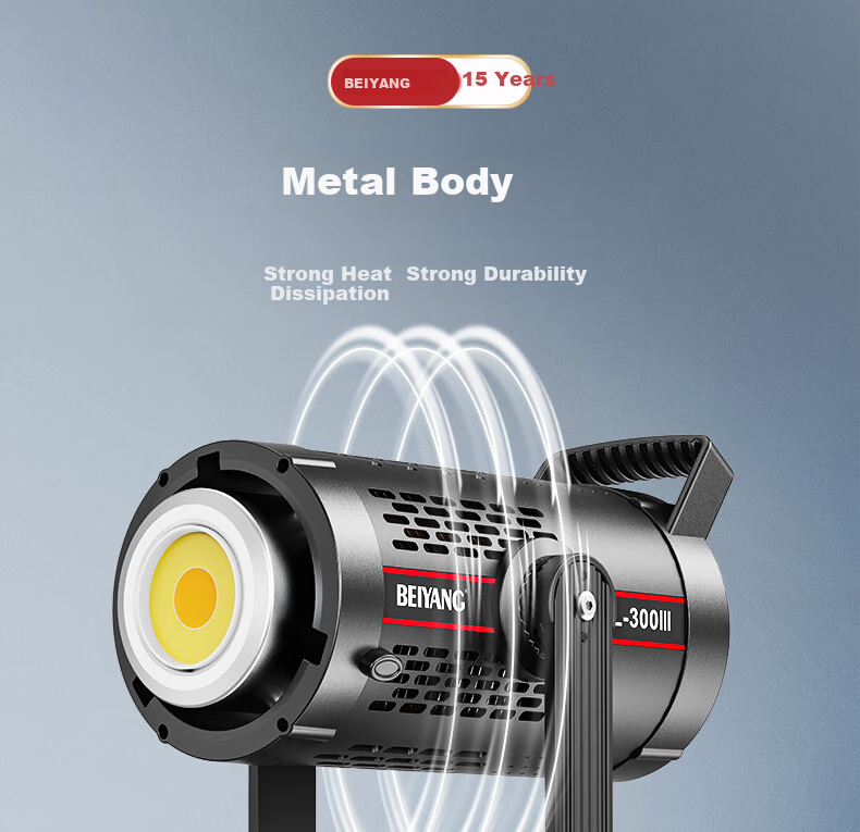 Beiyang SL300III Live Streaming Fill Light, Photography Camera Lighting, 300W Professional Live Streaming Beauty Light, Spherical Lamp, Deep Throw Light, Portrait Video Soft Light, Film And Television Shooting Light 26